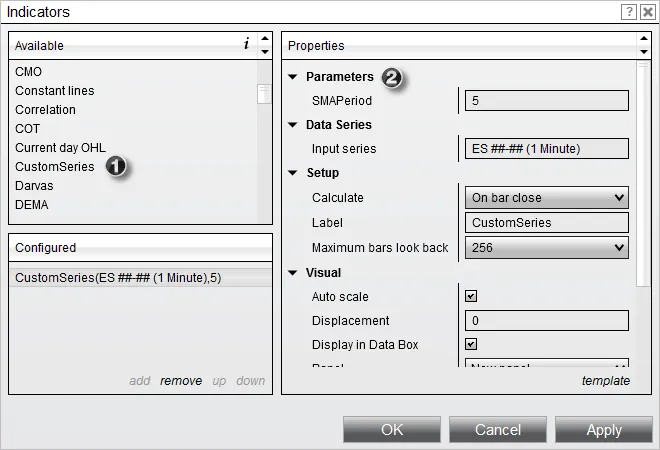 CustomSeriesUsing1